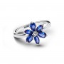 Pandora Sparkling Blue Herbarium Cluster Ring