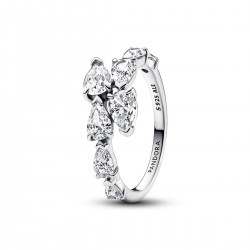 Pandora Sparkling Overlapping Band Ring Pandora Sparkling Overlapping Band Ring