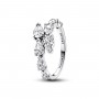 Pandora Sparkling Overlapping Band Ring Pandora Sparkling Overlapping Band Ring