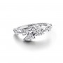 Pandora Sparkling Overlapping Band Ring Pandora Sparkling Overlapping Band Ring