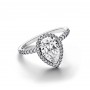 Pandora Sparkling Pear Halo Ring Pandora Sparkling Pear Halo Ring