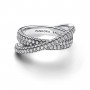 Pandora Timeless Pavé Crossover Dual Band Ring Pandora Timeless Pavé Crossover Dual Band Ring