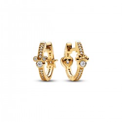 Pandora Disney Mickey Mouse & Minnie Mouse Sparkling Hoop Earrings Pandora Disney Mickey Mouse & Minnie Mouse Sparkling Hoop Earrings