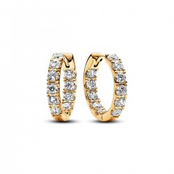 Pandora Sparkling Row Eternity Hoop Earrings Pandora Sparkling Row Eternity Hoop Earrings
