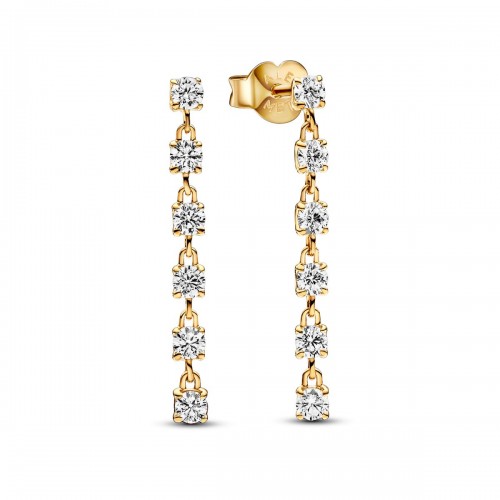 Pandora Sparkling Stones Drop Earrings