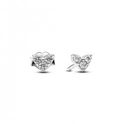 Pandora Triple Stone Heart Stud Earrings Pandora Triple Stone Heart Stud Earrings