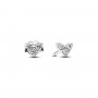 Pandora Triple Stone Heart Stud Earrings