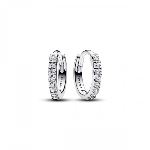 Pandora Sparkling Huggie Hoop Earrings