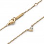 Pandora Triple Stone Heart Collier Necklace