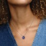 Pandora Sparkling Blue Herbarium Cluster Pendant Necklace