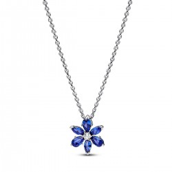 Pandora Sparkling Blue Herbarium Cluster Pendant Necklace Pandora Sparkling Blue Herbarium Cluster Pendant Necklace