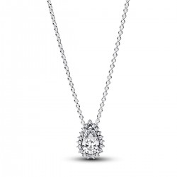 Pandora Sparkling Pear Halo Collier Necklace Pandora Sparkling Pear Halo Collier Necklace