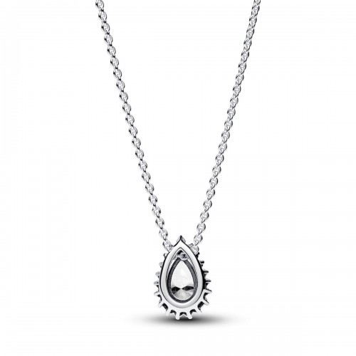 Pandora Sparkling Pear Halo Collier Necklace