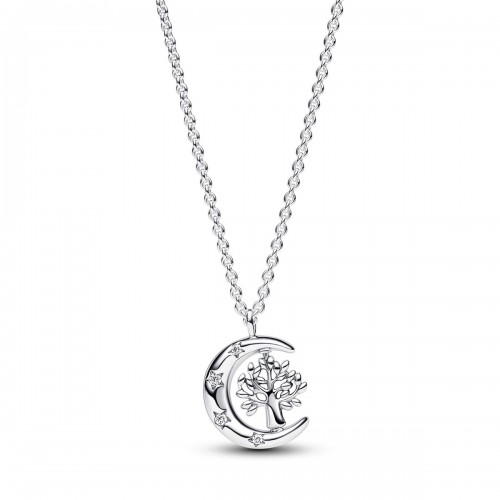 Pandora Moon & Spinning Tree of Life Pendant Necklace