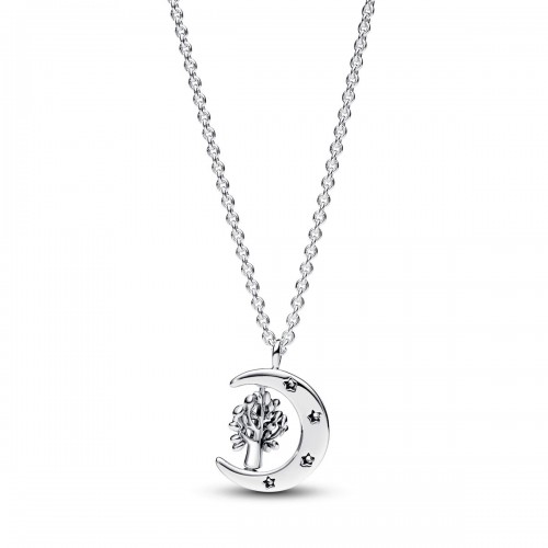 Pandora Moon & Spinning Tree of Life Pendant Necklace