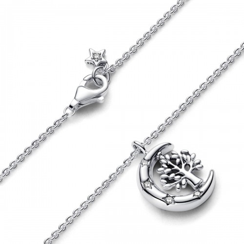 Pandora Moon & Spinning Tree of Life Pendant Necklace