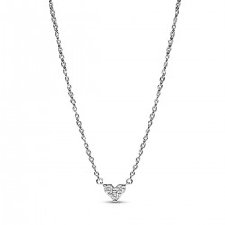 Pandora Triple Stone Heart Collier Necklace Pandora Triple Stone Heart Collier Necklace