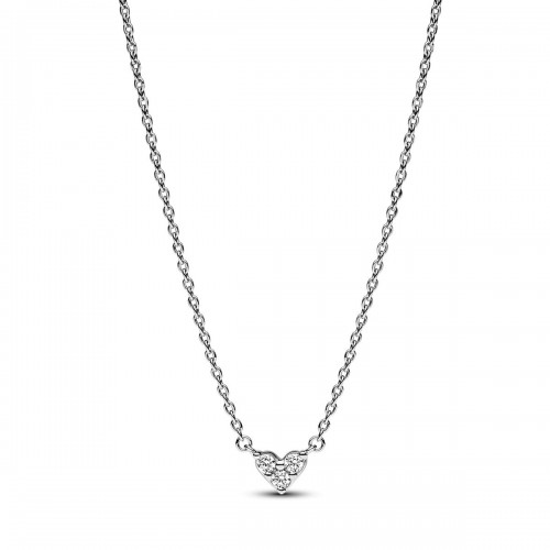 Pandora Triple Stone Heart Collier Necklace