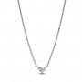 Pandora Triple Stone Heart Collier Necklace