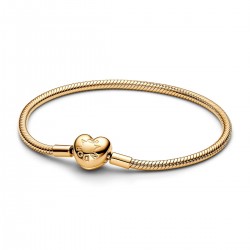 Pandora Moments Heart Clasp Snake Chain Bracelet Pandora Moments Heart Clasp Snake Chain Bracelet