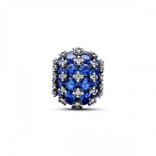 Pandora Sparkling Pavé Round Blue Charm