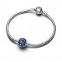 Pandora Sparkling Pavé Round Blue Charm