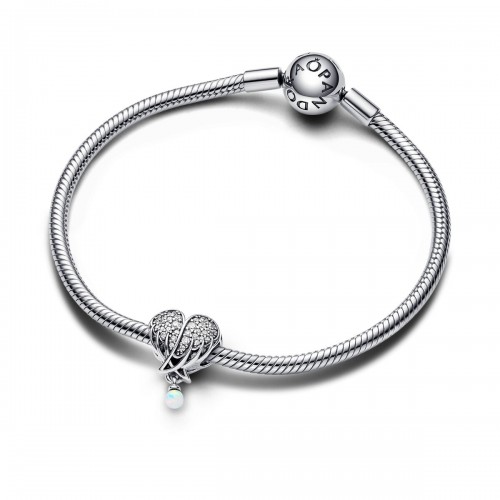 Pandora Sparkling Angel Wings & Heart Charm