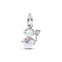 Pandora Opalescent Snowman Dangle Charm