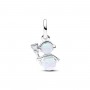 Pandora Opalescent Snowman Dangle Charm