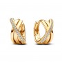 Pandora Crossover Pavé Hoop Earrings Pandora Crossover Pavé Hoop Earrings