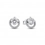 Pandora Sparkling Round Halo Stud Earrings