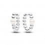 Pandora Treated Freshwater Cultured Pearl & Beads Hoop Earrings