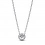 Pandora Sparkling Round Halo Pendant Collier Necklace