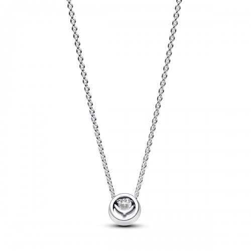 Pandora Sparkling Round Halo Pendant Collier Necklace