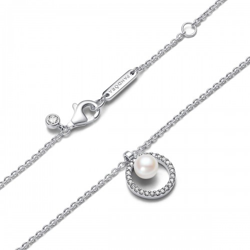 Pandora Treated Freshwater Cultured Pearl & Pavé Collier Necklace