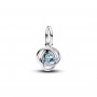 Pandora March Sea Aqua Blue Eternity Circle Dangle Charm