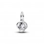 Pandora April Clear Eternity Circle Dangle Charm