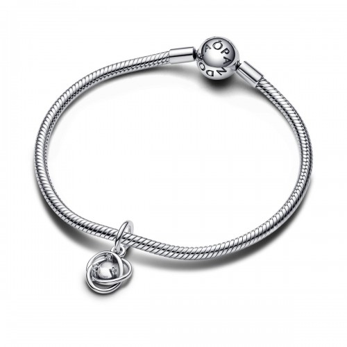 Pandora April Clear Eternity Circle Dangle Charm