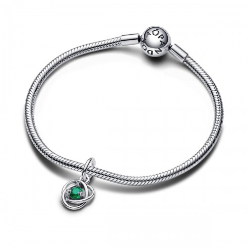 Pandora May Royal Green Eternity Circle Dangle Charm