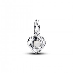 Pandora June White Eternity Circle Dangle Charm Pandora June White Eternity Circle Dangle Charm