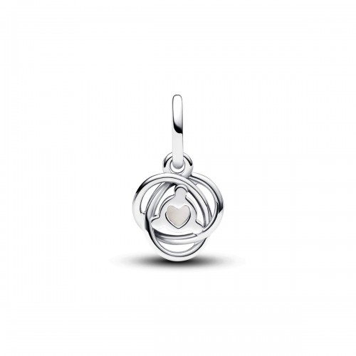 Pandora June White Eternity Circle Dangle Charm