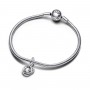 Pandora June White Eternity Circle Dangle Charm