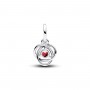 Pandora July True Red Eternity Circle Dangle Charm