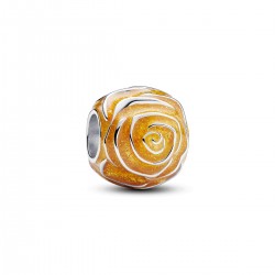 Pandora Yellow Rose in Bloom Charm Pandora Yellow Rose in Bloom Charm