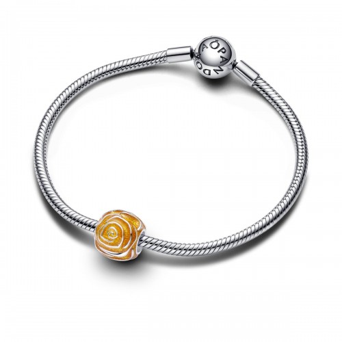 Pandora Yellow Rose in Bloom Charm