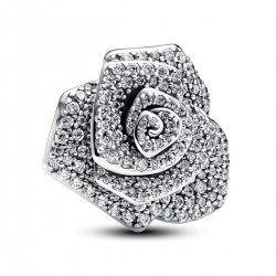 Pandora Sparkling Rose in Bloom Oversized Charm Pandora Sparkling Rose in Bloom Oversized Charm