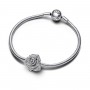 Pandora Sparkling Rose in Bloom Oversized Charm