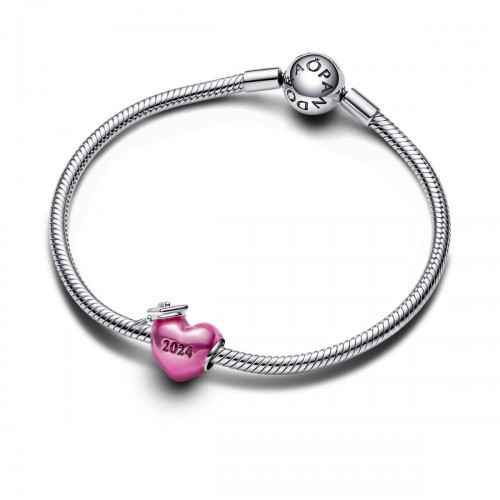 Pandora Pink 2024 Graduation Heart Charm