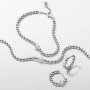 Pandora Treated Freshwater Cultured Pearl & Beads Hoop Earrings