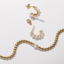 Pandora Treated Freshwater Cultured Pearls Open Hoop Earrings